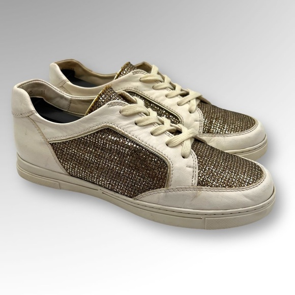 Stuart Weitzman Womens white Lace Up Low Top Athletic Sneaker Shoes Size 6. - Picture 3 of 10